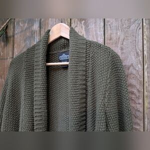 Angie - Womens L/XL - Forest Green Cardigan